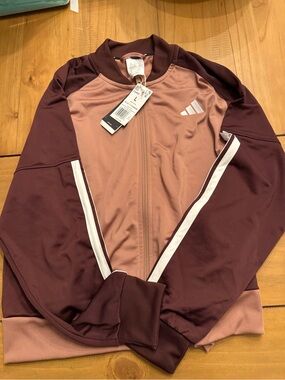 adidas Two-Tone Pink & Burgundy Track Jacket